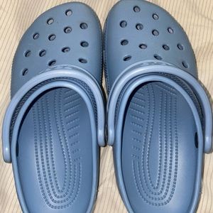 Baby blue unisex crocs